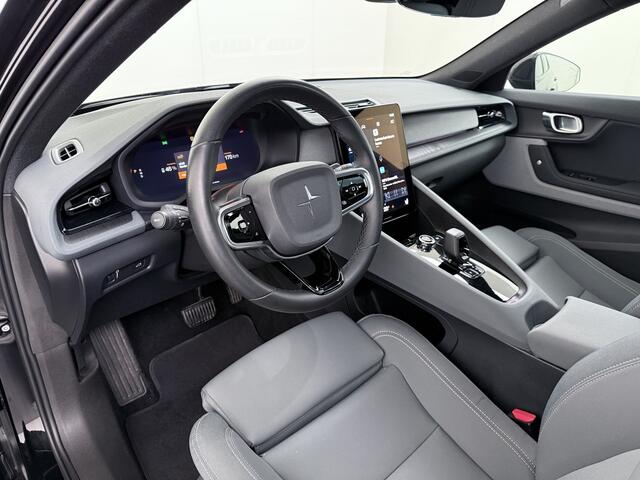 Polestar 2 AUT. 408 pk 0-100 4,7Sec AWD Long Range Dual Motor 78kWh Pano-Dak Electr.Stoelen+Geheugen+Verwarmd+Achterbank+Stuur Adaptive-Cruise Carplay Android 360°Camera 20"Lmv Led-Adaptief WiFi PDC Park-Assist System-Home-Link Elektr.A.Klep Google Maps ECC Apps SOH