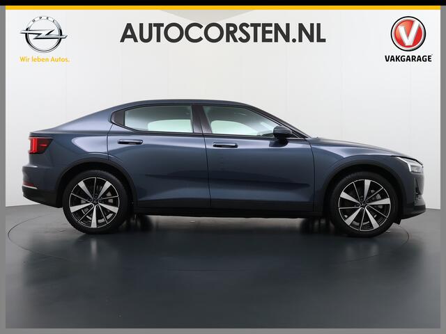 Polestar 2 408PK AWD Long Range Dual Motor 78kWh SOH 93% Trekhaak Adap.Cruise HarmanKardon®-Audio Panoramadak Apple Carplay Android Auto Navi Ecc 360°Camera Stoel+Achterbank+Stuurverwarming Launch Edition Elek.Achterklep/Stoelen Lmv 19" Google Maps Keyless Led Origi