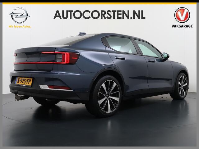 Polestar 2 408PK AWD Long Range Dual Motor 78kWh SOH 93% Trekhaak Adap.Cruise HarmanKardon®-Audio Panoramadak Apple Carplay Android Auto Navi Ecc 360°Camera Stoel+Achterbank+Stuurverwarming Launch Edition Elek.Achterklep/Stoelen Lmv 19" Google Maps Keyless Led Origi