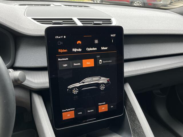Polestar 2 Standard Range Single Motor 63kWh | ACC | CAM | CARPLAY | CLIMA | ELEKTR. ACHTERKLEP | NAVI | PDC V&A | STOELVERW.