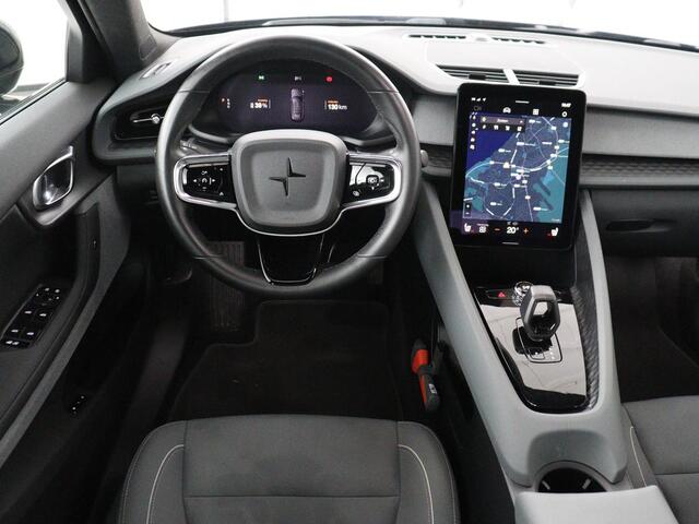 Polestar 2 Standard Range Single Motor 63kWh | SOH 89,7% | Memory | Stoelverwarming | Cruise control | Carplay | Navigatie | Bluetooth | Camera | Park assist | Interieurverlichting | Elektrische achterklep | Trekhaak