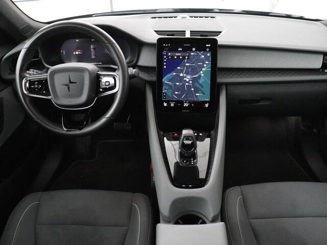 Polestar 2 Standard Range Single Motor 63kWh | SOH 89,7% | Memory | Stoelverwarming | Cruise control | Carplay | Navigatie | Bluetooth | Camera | Park assist | Interieurverlichting | Elektrische achterklep | Trekhaak