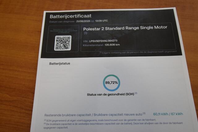 Polestar 2 Standard Range Single Motor 69 kWh , NAVI VIA APP , CLIMATR , CR CONTR , V ST VERW , LMV19 ,