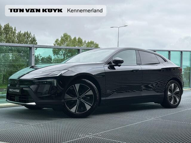 Polestar 4 Long Range Single motor 100 kWh / Pano. dak / Elek. verstelbare voor+achterstoelen / Voor+achterstoelen verwarmd / Harman Kardon / 360 camera /
