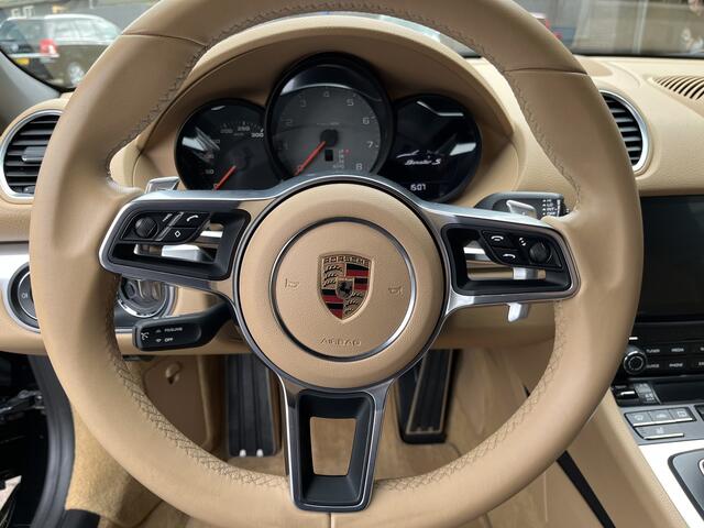 Porsche 718 Boxster S, 2.5, leder, sportuitlaat, flippers, 20 inch, 350 pk !!,