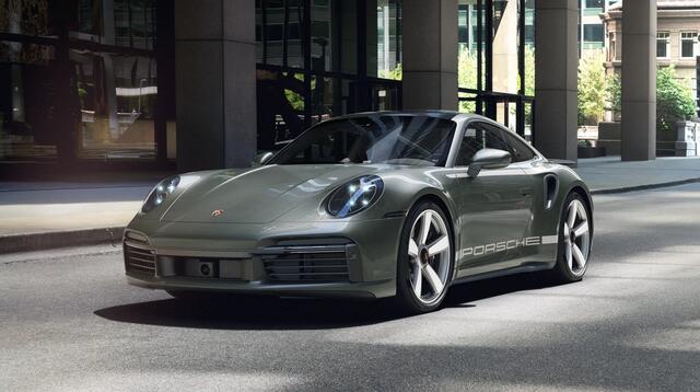 Porsche 911 Coupé 3.8 Turbo 50 Years, Heritage Design, 21", pano, Burmester, schuifdak, alcantara, memory, keyless, ACC, NP404k