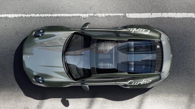 Porsche 911 Coupé 3.8 Turbo 50 Years, Heritage Design, 21", pano, Burmester, schuifdak, alcantara, memory, keyless, ACC, NP404k