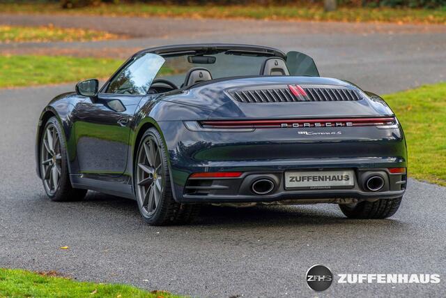 Porsche 911 Cabrio 3.0 Carrera 4S Bose Chrono achterasbesturing Nachtblauw stoelventilatie adapt Cruise