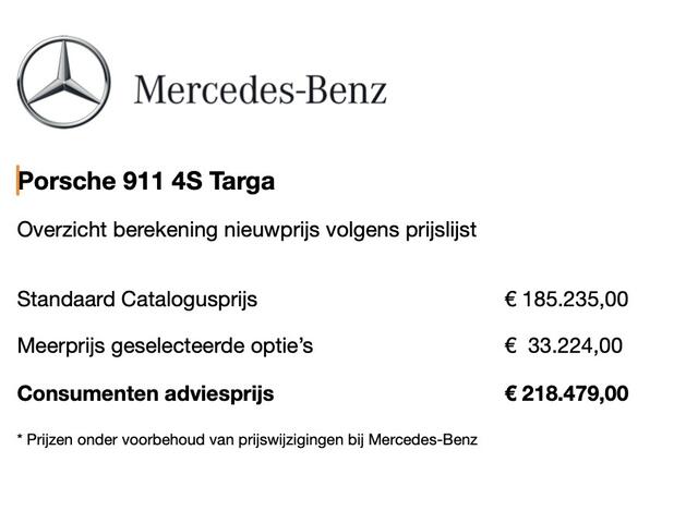 Porsche 911 3.0 4S Targa | Origineel NL | Bose® | 4 wiel sturing