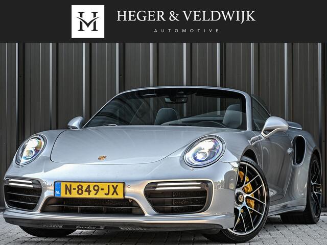 Porsche 911 Cabrio 3.8 Turbo S | Keramische Remmen | Carbon Inleg | 18 Wegs Adaptieve Sportstoelen + Memory | Achterasbesturing | Bose | Camera | Sport Chrono | Stoel + Stuurverwarming |