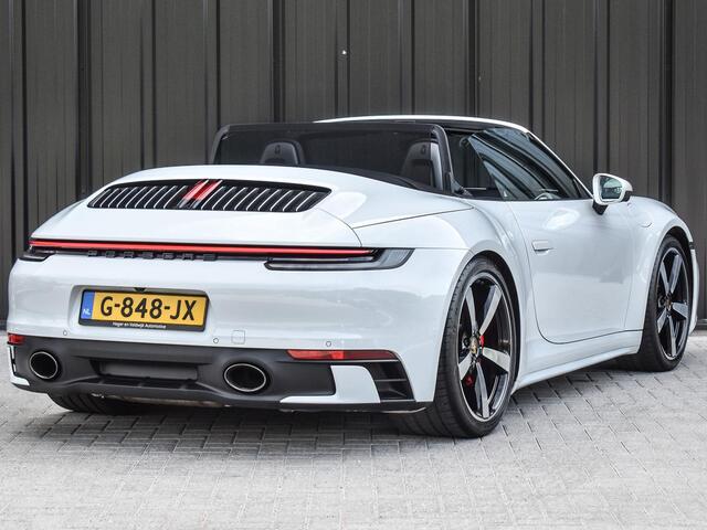Porsche 911 Cabrio 3.0 Carrera 4 S NL-Auto 451pk | Sport design pack | Achteras besturing | Lift systeem | Sport chrono | 18-wegs memory seats | Burmester sound | Adaptive cruise | Carbon pack | Matrix led | 360 camera | Nw prijs 236.000