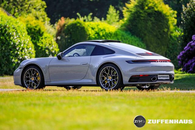 Porsche 911 3.0 Carrera 4S NL auto Full house PCCB Burmester Adapt stoel PPF Panoramadak achterasbesturing Matrix