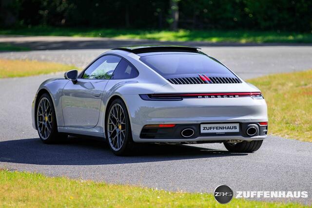 Porsche 911 3.0 Carrera 4S NL auto Full house PCCB Burmester Adapt stoel PPF Panoramadak achterasbesturing Matrix