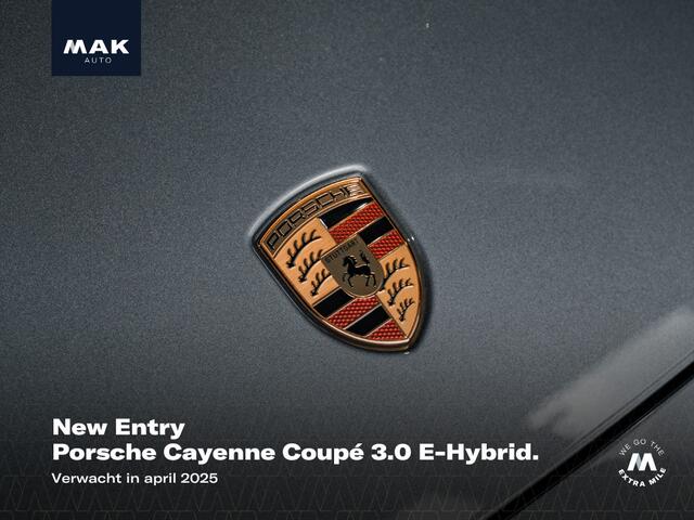 Porsche CAYENNE Coupé 3.0 E-Hybrid, SportDesign, bijrijdersdisplay, 22", tr.haak, pano, Bose, luchtv., memory, privacy