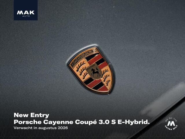 Porsche CAYENNE Coupé 3.0 S E-Hybrid Black Edition , NL-auto, SportDesign, pano, 4W-best., Bose, luchtv., memory, ACC, privacy, NP172k