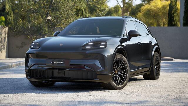 Porsche CAYENNE Electric , Burmester, SportDesign, pano, 4W-best., tr.haak, luchtv., memory, HUD, ACC, privacy