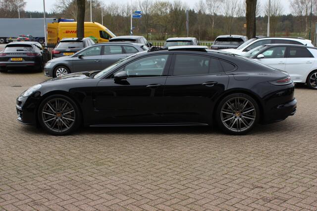 Porsche PANAMERA 2.9 4 E-Hybrid / NL Auto / 67.531 km / Panoramadak / 360Camera / Achterasbesturing / Carbon intr. / Softclose / Luchtvering / Adaptieve stoelen / 21'' / Keyless / Matrix LED / Sportdesign+Chrono / Bose / Sp