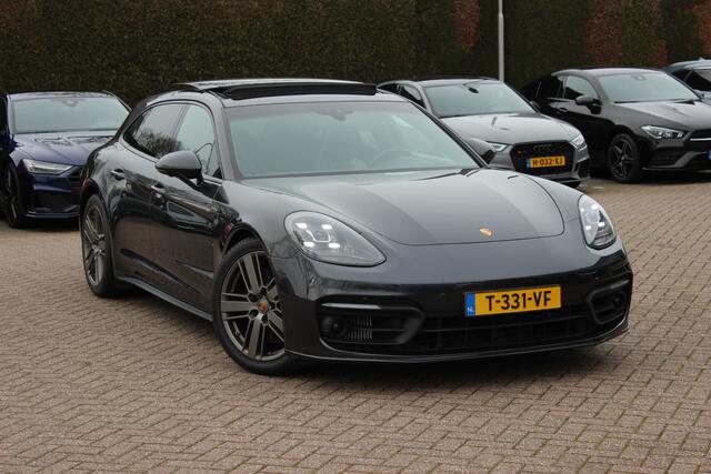Porsche PANAMERA Sport Turismo 2.9 4 E-Hybrid Platinum Edition / Panoramadak / 360Camera / Sportdesign+Chrono / Luxe Leder / Luchtvering / Keyless / Bose / 21'' / Stoelverwarming4x / Dodehoek / DAB / Cruise Control Adaptief