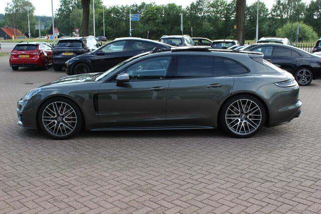 Porsche PANAMERA Sport Turismo 2.9 4 E-Hybrid / Panoramadak / 360Camera / Head-up / Softclose / Sportdesign+Chrono / 21'' / Sportuitlaat / Bose / Keyless / Stoelverwarming 4x / Stoelventilatie / Stuurverwarming / Dodehoek / DAB / ACC