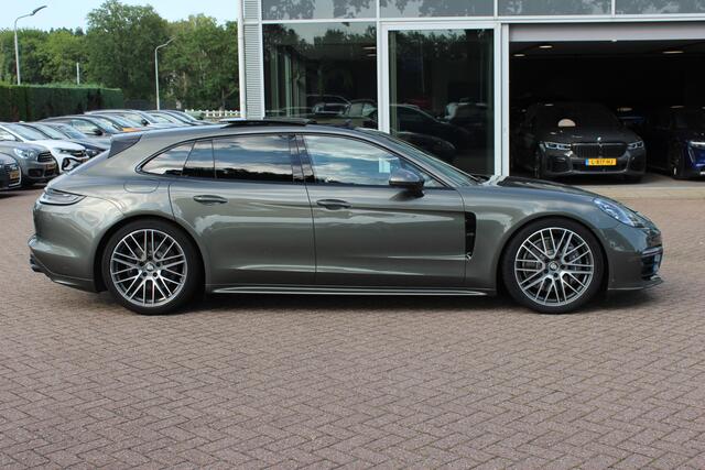 Porsche PANAMERA Sport Turismo 2.9 4 E-Hybrid / Panoramadak / 360Camera / Head-up / Softclose / Sportdesign+Chrono / 21'' / Sportuitlaat / Bose / Keyless / Stoelverwarming 4x / Stoelventilatie / Stuurverwarming / Dodehoek / DAB / ACC