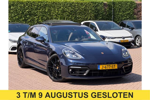 Porsche PANAMERA Sport Turismo 2.9 4S E-Hybrid / Panoramadak / 360Camera / Head-up / Achterasbesturing / Softclose / Bose / 21'' / Keyless / CarPlay / Sportdesign+Chrono / Sportuitlaat / Matrix / Dodehoek / DAB / ACC