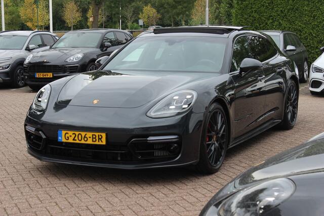 Porsche PANAMERA Sport Turismo 2.9 4 E-Hybrid / Panoramadak / 360Camera / Achterasbesturing / Softclose / Sportdesign+Chrono / Luchtvering / 21'' / Leder / Bose / DAB / Stoelverwarming / Cruise Control Adaptief