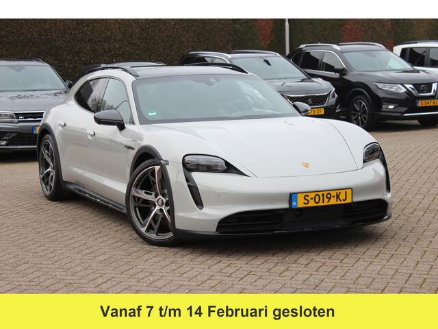Porsche Taycan Cross Turismo 4 93 kWh / NL Auto! / NIEUWSTAAT! / Panoramadak / 360Camera / Passenger Display / Achterasbesturing / Matrix LED / 21'' / Adaptieve Stoelen / Luchtvering / Stoelventilatie / Dodehoek / Stuurverwarming