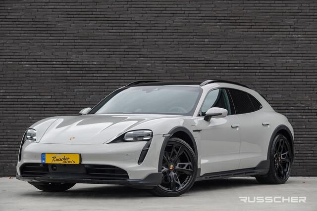 Porsche Taycan Cross Turismo 276Pk | 4WD | Luchtvering | Panoramadak | Warmtepomp | 360° Camera | 21'' | Krijt grijs