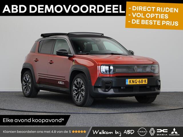 Renault 4 comfort range iconic 52 kWh | Plein sud canvas schuifdak | Harman Kardon audio | Elektrische achterklep | Stoel en stuurverwarming |