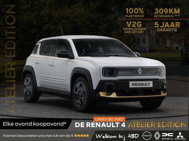 Renault 4 Atelier Edition urban range 40 kWh | Uniek bij ABD | Lederen bekleding | Gouden accenten | v.a. €282,- in Relax Plan |