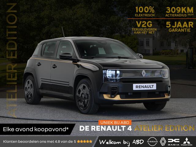 Renault 4 Atelier Edition urban range 40 kWh | Uniek bij ABD | Lederen bekleding | Gouden accenten | v.a. €282,- in Relax Plan |