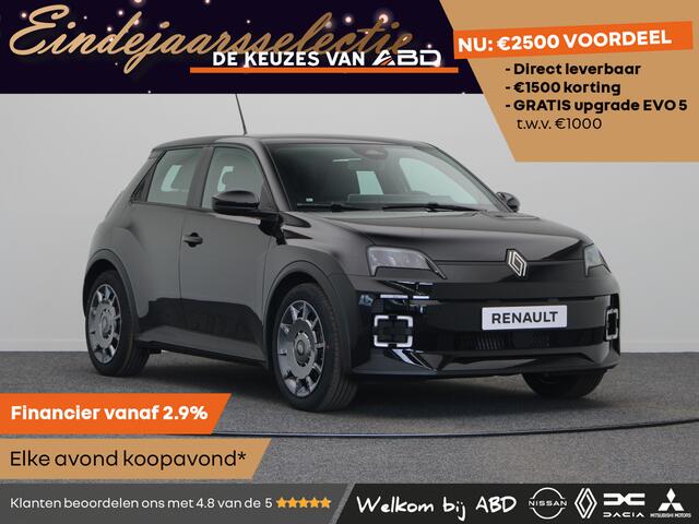 Renault 5 Evolution Urban range | Cruise control met snelheidsbegrenzer | Full LED koplampen | ISOFIX-bevestigingssysteem voor kinderzitjes op passagiersstoel en op de twee buitenste zitplaatsen achter