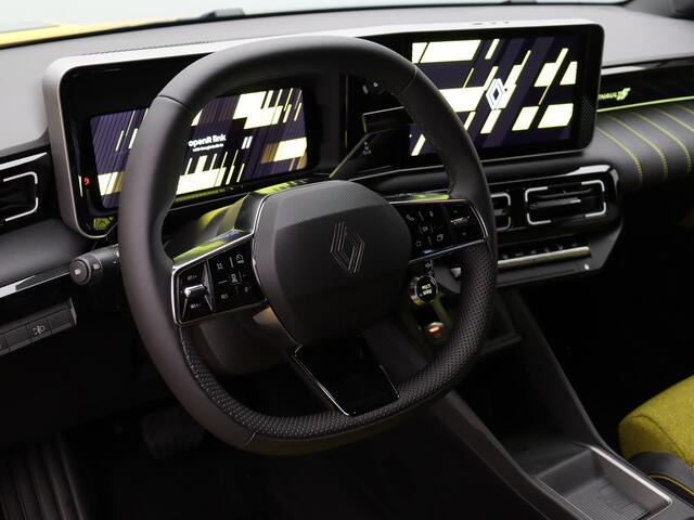 Renault 5 Iconic cinq Comfort range | Achteruitrijcamera | Elektrisch verwarmbare voorstoelen | ISOFIX-bevestigingssysteem voor kinderzitjes op passagiersstoel en op de twee buitenste zitplaatsen achter