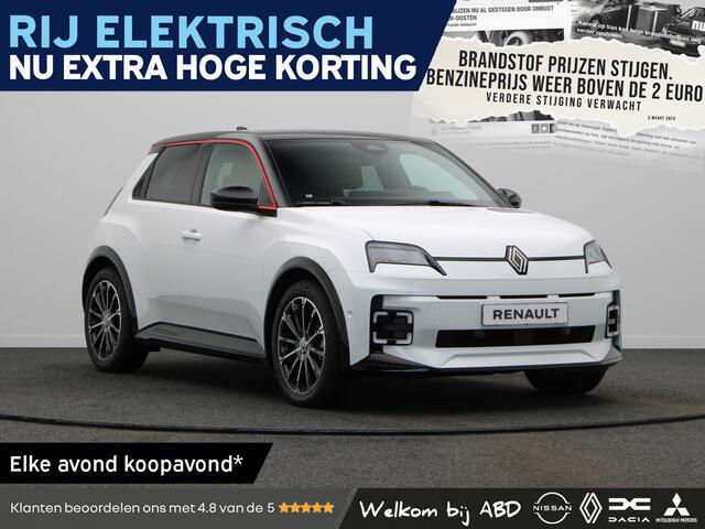 Renault 5 Iconic cinq Comfort range | Achteruitrijcamera | Elektrisch verwarmbare voorstoelen | ISOFIX-bevestigingssysteem voor kinderzitjes op passagiersstoel en op de twee buitenste zitplaatsen achter