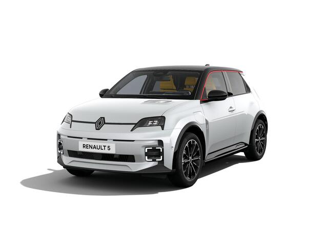 Renault 5 Iconic cinq | Achteruitrijcamera | Dakstriping single noir mat | Elektrisch verwarmbare voorstoelen