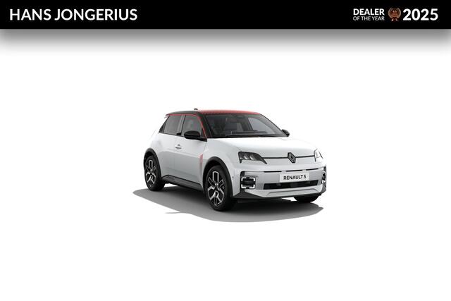 Renault 5 Techno | Achteruitrijcamera | Dakstriping single rouge | ISOFIX-bevestigingssysteem voor kinderzitjes op passagiersstoel en op de twee buitenste zitplaatsen achter