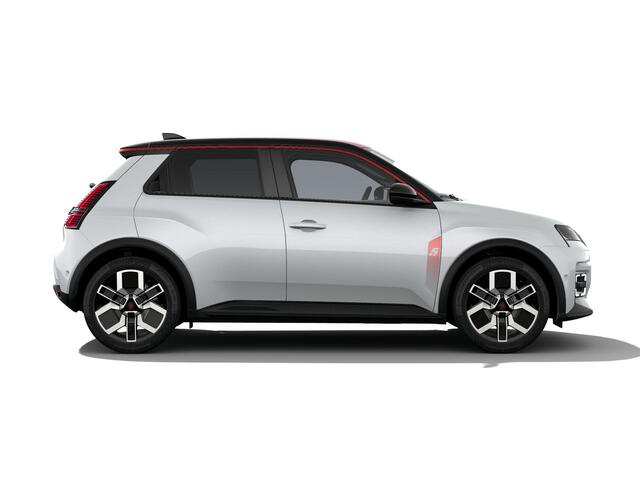 Renault 5 Techno | Achteruitrijcamera | Dakstriping single rouge | ISOFIX-bevestigingssysteem voor kinderzitjes op passagiersstoel en op de twee buitenste zitplaatsen achter
