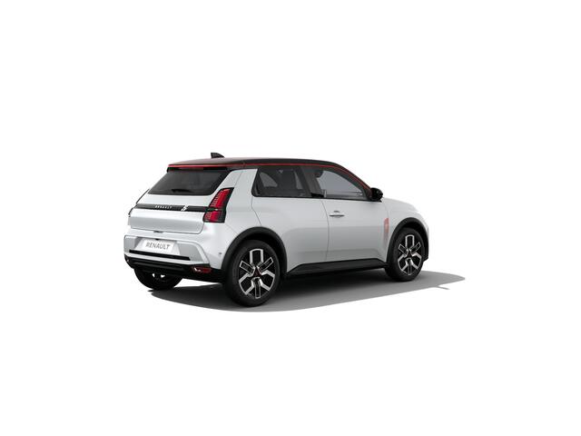 Renault 5 Techno | Achteruitrijcamera | Dakstriping single rouge | ISOFIX-bevestigingssysteem voor kinderzitjes op passagiersstoel en op de twee buitenste zitplaatsen achter