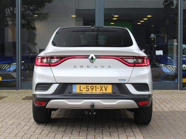 Renault Arkana 1.6 E-Tech Hybrid 145 Intens AUTOMAAT / 1E EIGENAAR / DEALER OND. / TREKHAAK / 10,25'' DASHBOARD / 9,3'' NAVI / ADAPT. CRUISE / BLINDSPOT / CAMERA / CLIMATE / PDC V+A / KEYLESS / 18'' LMV