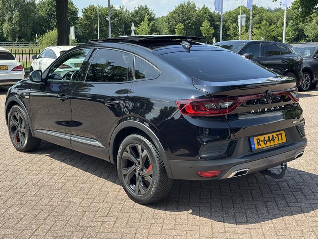 Renault Arkana 1.6 E-Tech Hybrid 145 R.S. Line / Trekhaak / Panoramadak / Camera / Leder / 18'' / Bose / Keyless / Sfeerverlichting / Navigatie / Dodehoek / DAB / ACC / Stoelverwarming