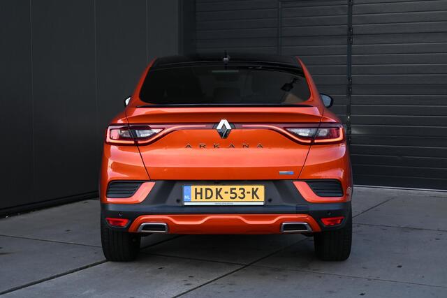 Renault Arkana E-Tech Hybrid 145 RS Line | TREKHAAK | SCHUIF/KANTELDAK | STUUR/STOELVERWARMING | CAMERA | LEDER | ADAPT. CRUISE CONTROL | CLIMATE CONTROL | PDC | LMV