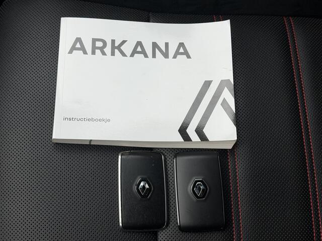 Renault Arkana 1.6 E-Tech Hybrid 145 R.S. Line / Trekhaak / Adaptieve Cruise / Elektr. Stoelen / Apple Carplay & Android Auto / Camera / Navigatie / Stoel & Stuurwiel Verwarming / Lederen Bekleding / Carbon Interieur Delen / Dodehoek Detectie / DAB /