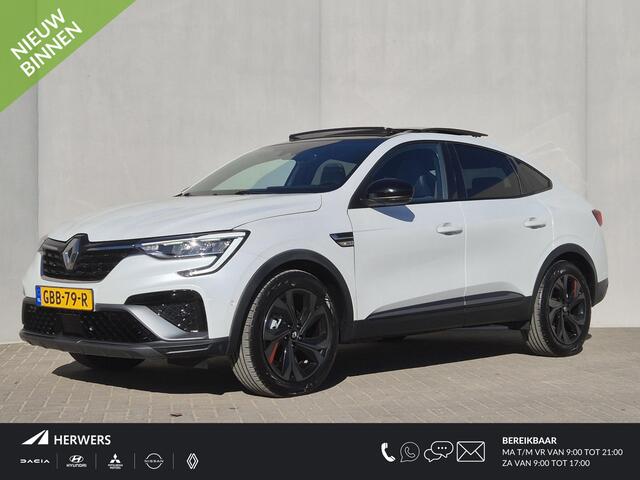 Renault Arkana 1.6 E-Tech Hybrid 145 R.S. Line / Schuifdak / Navigatie / Camera / Elektrische stoelen / 18" LM wielen / Adaptief cruise control / Stuur- & Stoel verwarming / Keyless Entry/Start / Climate control / Draadloze telefoon lader /