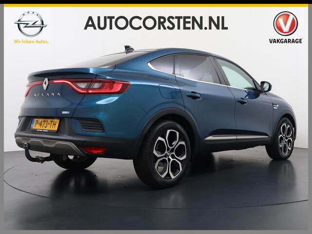 Renault Arkana 1.6 E-Tech Hybrid 145PK Automaat Trekhaak Adap.Cruise Navi Camera Ecc Apple Carplay Android Auto Intens Regen-Lichtsensor Lmv 18" Privacy Glas Pdc Bluetooth DAB Lane Assist Isofix Origineel Nederlandse Auto