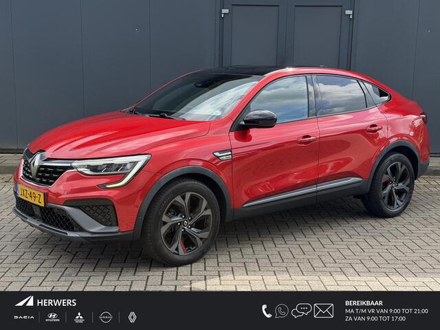 Renault Arkana 1.6 E-Tech Hybrid 145 R.S. Line / Adaptieve Cruise / Lederen Bekleding / 100 % Onderhouden / Camera / Stoel & Stuur Verwarming / Elektr. Stoelen / Dodehoek Detectie / Apple Carplay & Android Auto /