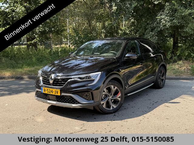 Renault Arkana 1.6 HYBRID 145PK R.S LINE GARANTIE TOT 2032* BIJNA 2023 !PANORAMA-DAK . STOEL & STUUR VERWARMING . NAVIGATIE . PARKEERSENSOREN .