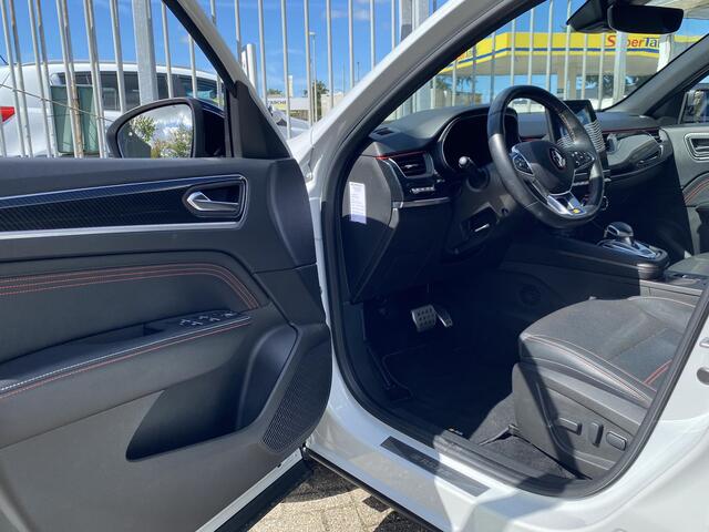 Renault Arkana 1.6 E-Tech hybrid 145 techno / RS-Line / Adaptive Cruise / Full LED verlichting / Stoel- en stuurverwarming / PDC voor en achter / Parkeercamera / Keyless entry & go / Elektrische stoelbediening / Leder & Alcantara bekleding / DAB radio, Bluetooth etc. / CarPlay & Androidauto / 18 " LMV / Getint glas / Elektr ramen en spiegels / ETC