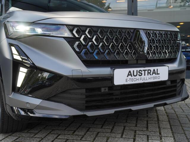 Renault Austral 1.2 E-Tech full hybrid 200 esprit Alpine AUTOMAAT / 12.000KM / PACK AROUND VIEW CAMERA / ADAPT. CRUISE / NAVI / CAMERA 360 / ELEK. ACHTERKLEP / ELEK. STOELEN / STOELV. / STUURV. / 20'' LMV