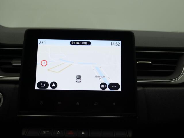 Renault CAPTUR TCe 100 Intens | Parkeersensoren v+a met achteruitrijcamera | Pack EASY LINK navigatie met Android Auto & Apple CarPlay | Ruimtebesparend res.wiel | Lichtmetalen wielen 17" 'Bahamas' met zwarte inleg |