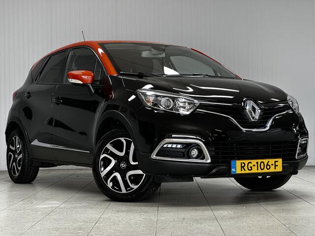Renault CAPTUR 0.9 TCe Dynamique/ Two-Tone/ Trekhaak/ 17'' LMV/ Camera/ Half-Leder/ Keyless/ Navi/ Clima/ Cruise/ Elek. pakket/ Isofix/ Bluetooth/ Multi. LEDER. Stuur/ Mistl./ PDC/ Extra getint glas/ Chroom.